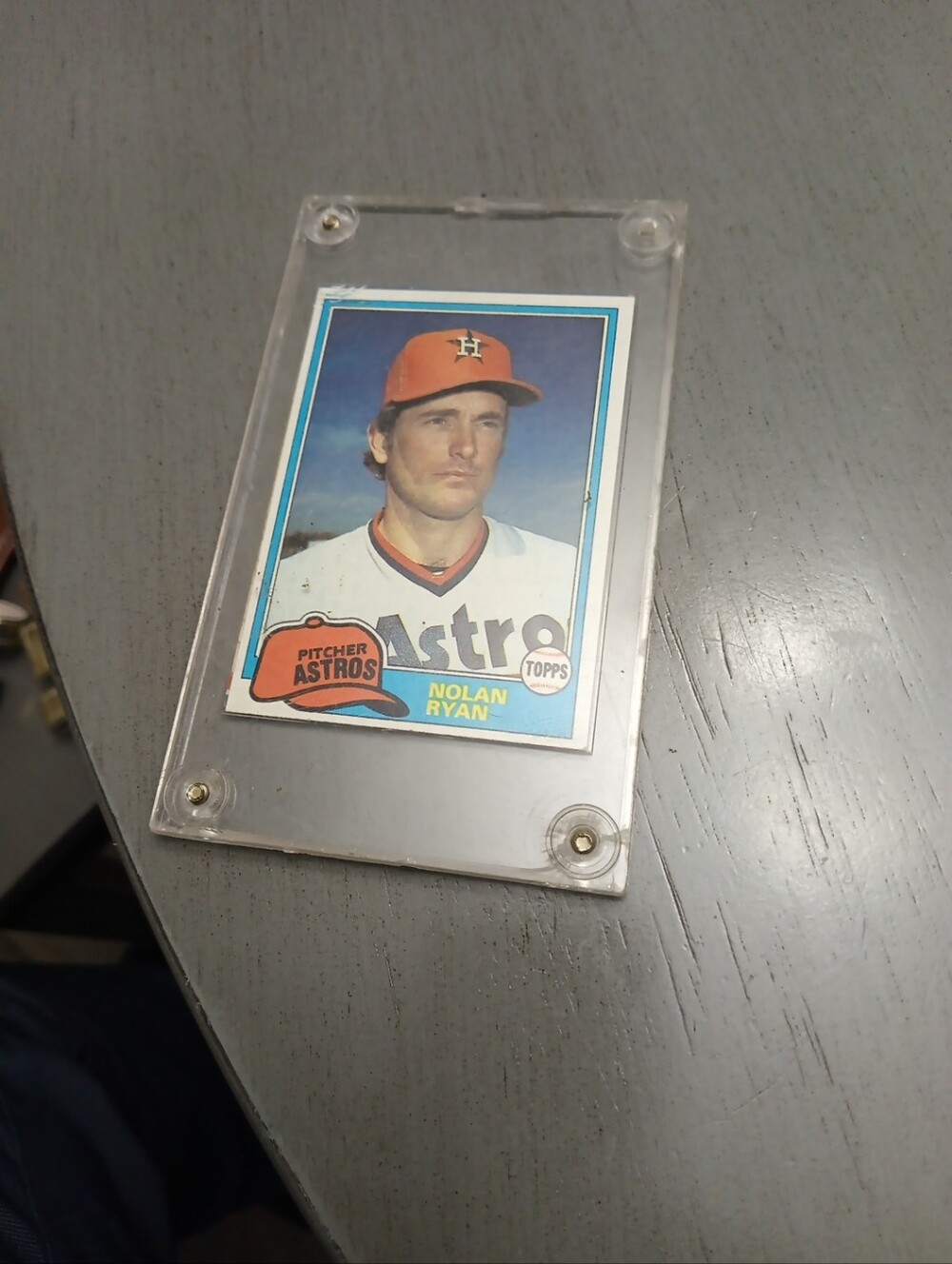 Topps Baseball Card with Nolan Ryan 1981 Houston Astros And Barry Bonds Rookie